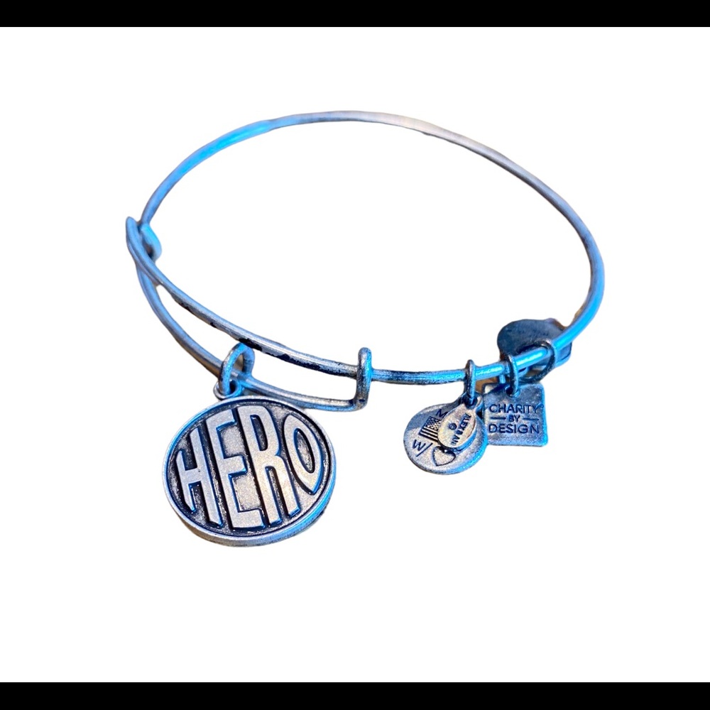 Alex and Ani Hero Charm Silver 3 Small Charms